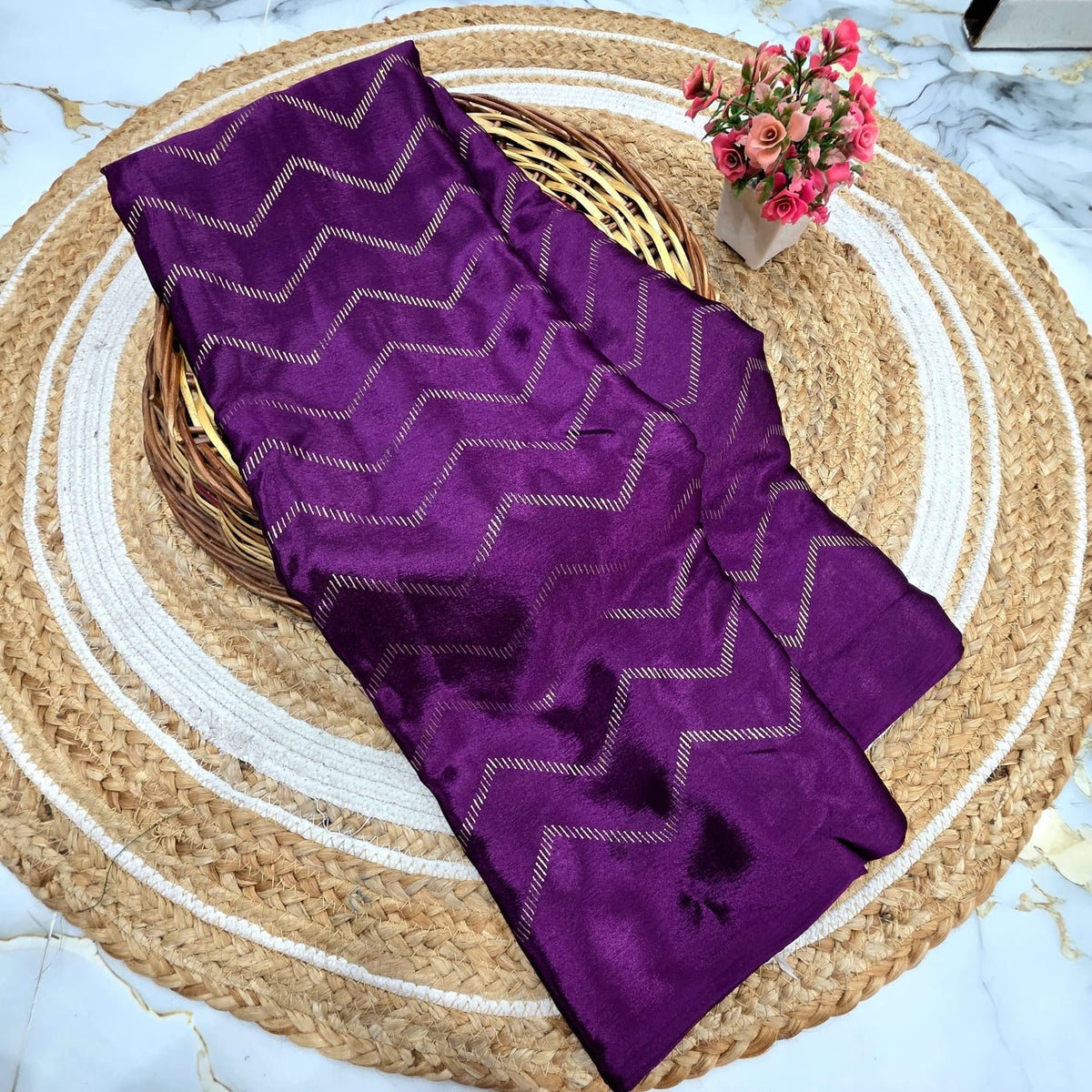 Zigzag Silk Saree