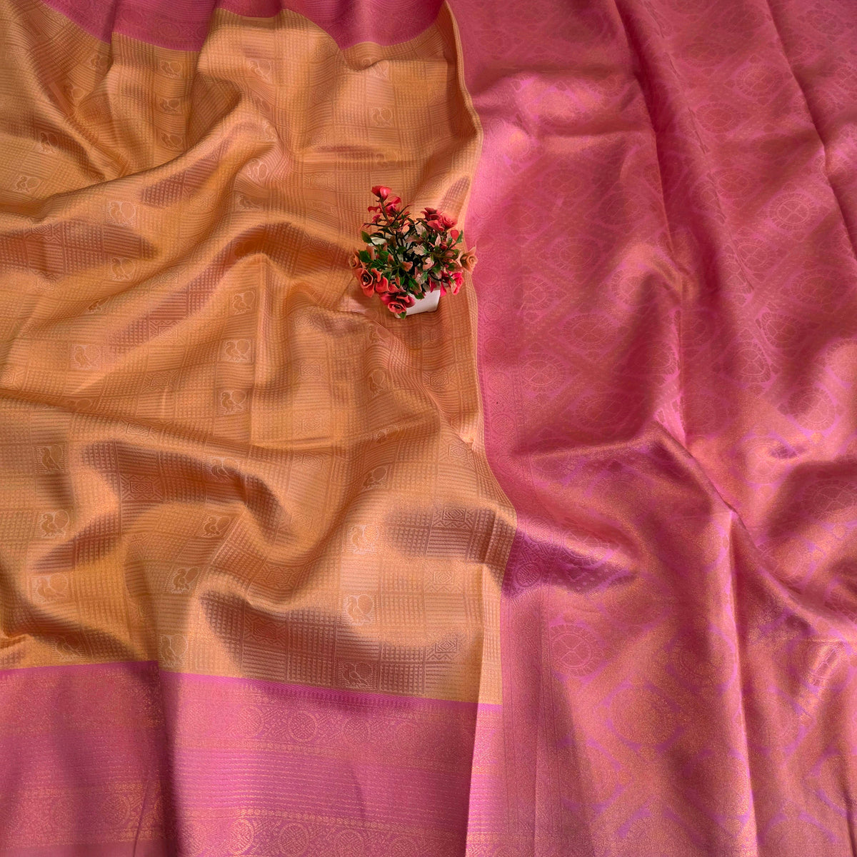 Zari Woven Contrast Border Silk Saree