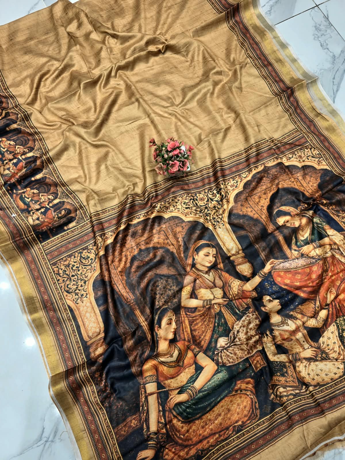 Kalamkari Design Silk Saree