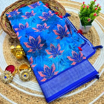 Cotton Linen Saree