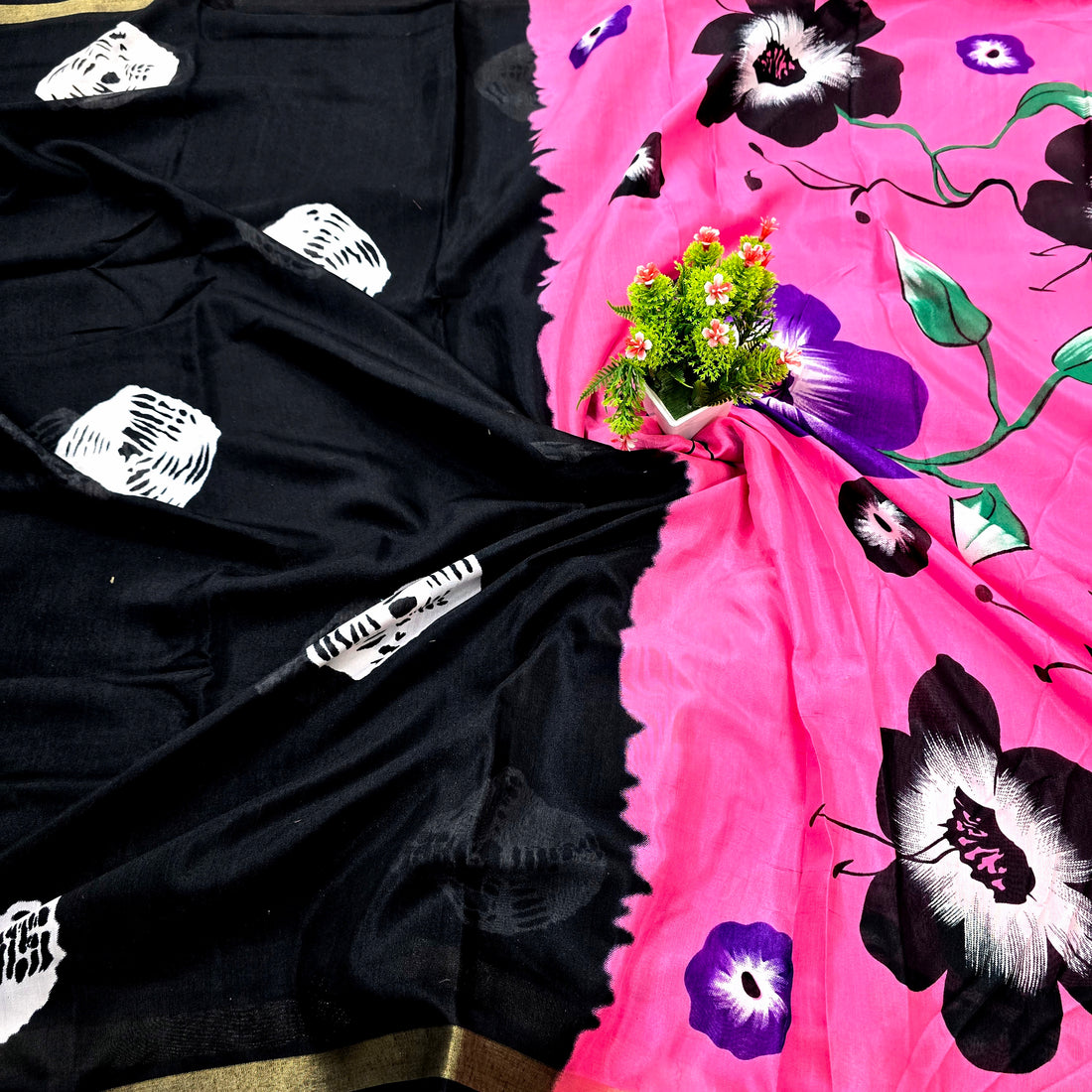 Malmal Cotton Saree