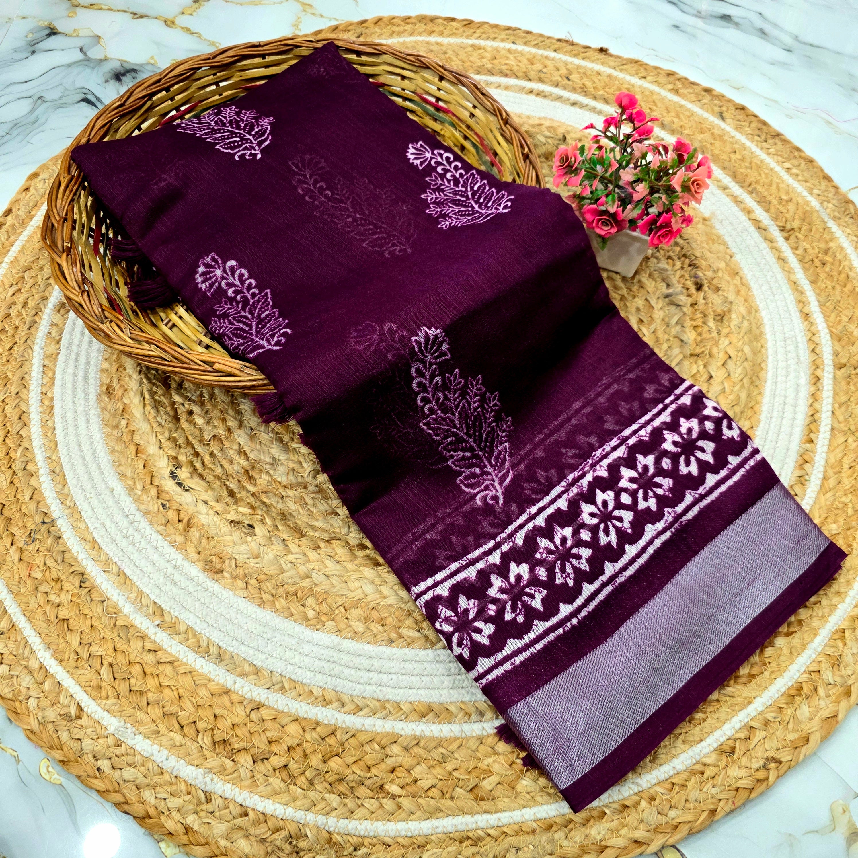 Siddhanth Branded Cotton Saree