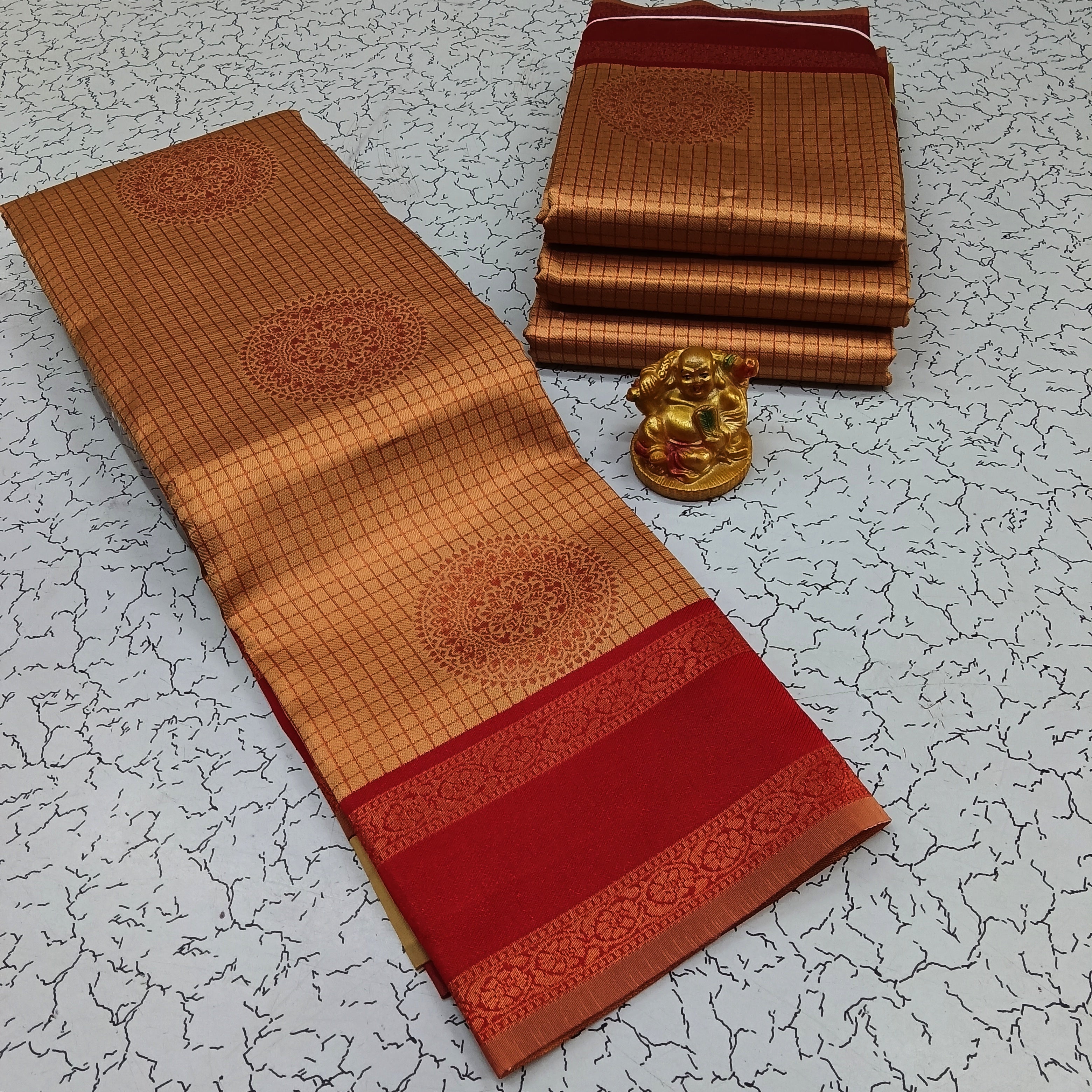 Kubera Fancy Checked Sarees