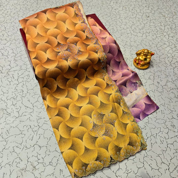Stone Work Printed Aadi Offer Saree