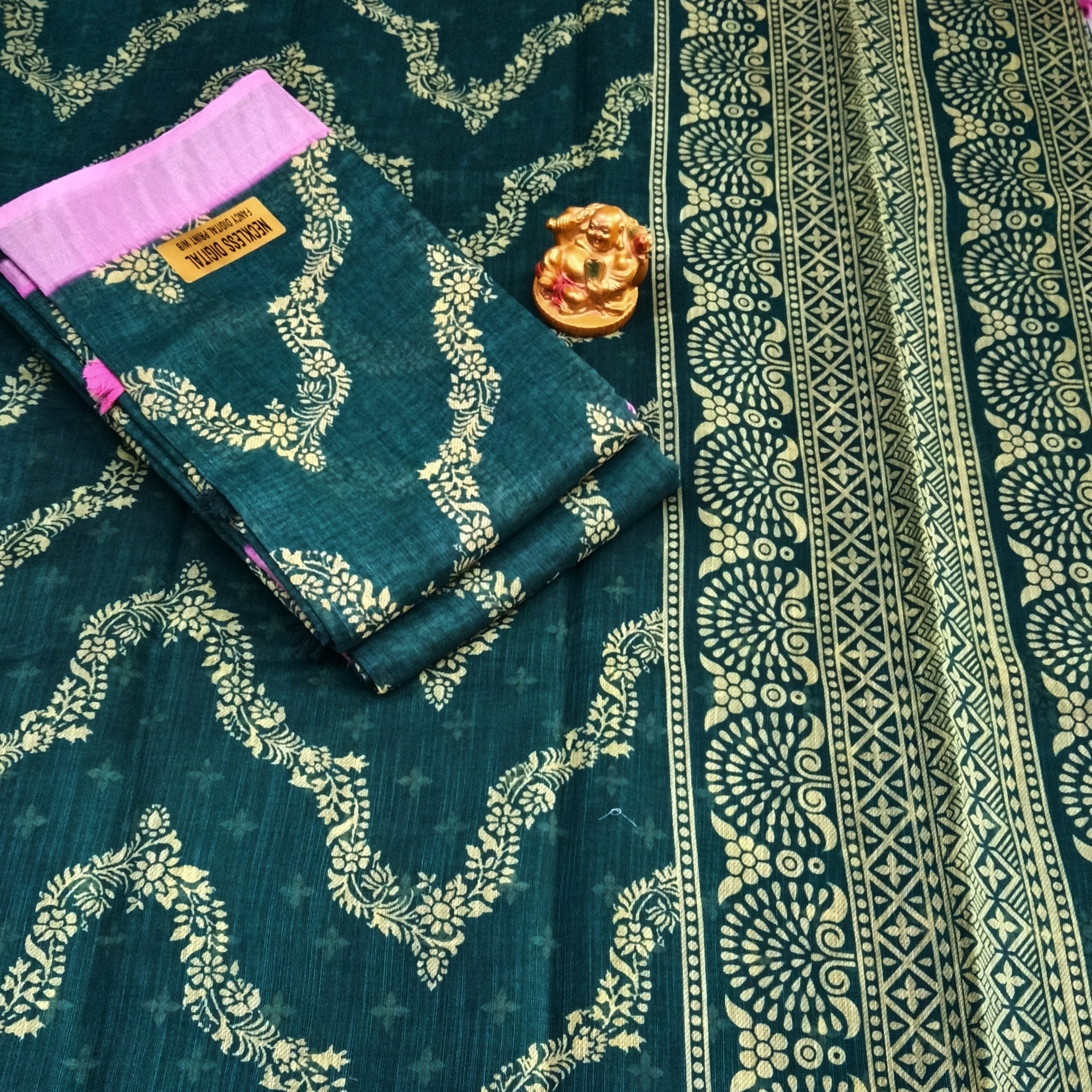 Neckless Linen Offer Sarees