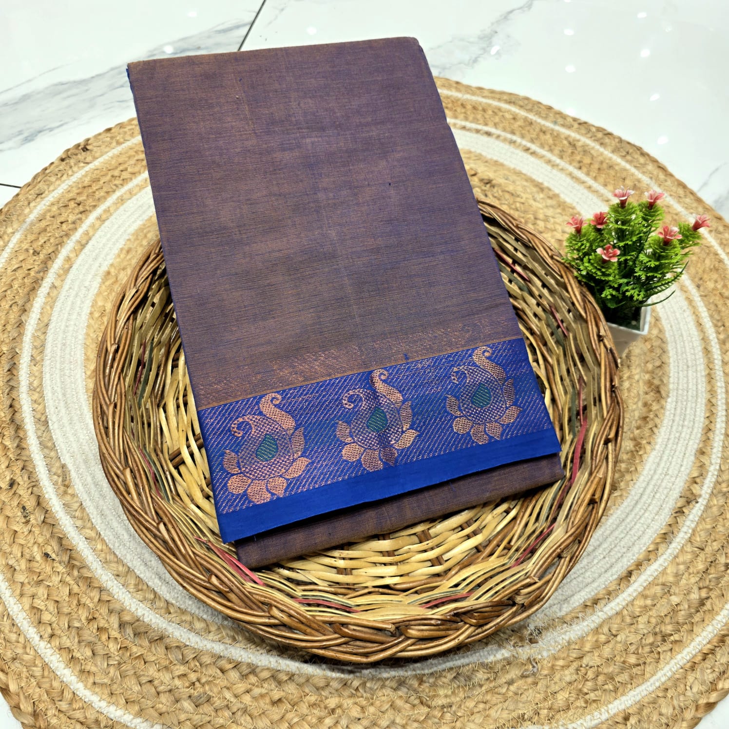 Traditional Chettinad Cotton Saree ( without blouse )