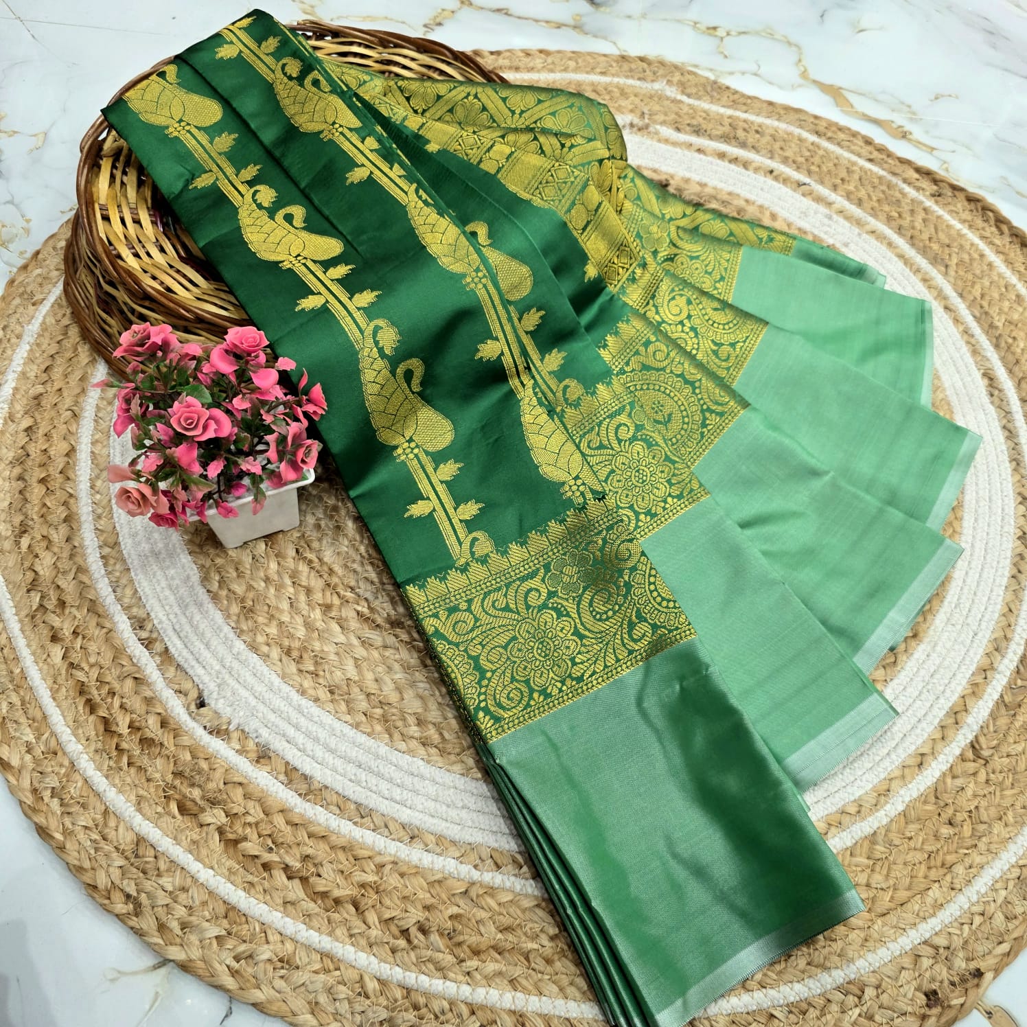 Rich Traditional Vairaoosi Silk Saree ( Same colour only dispatch )