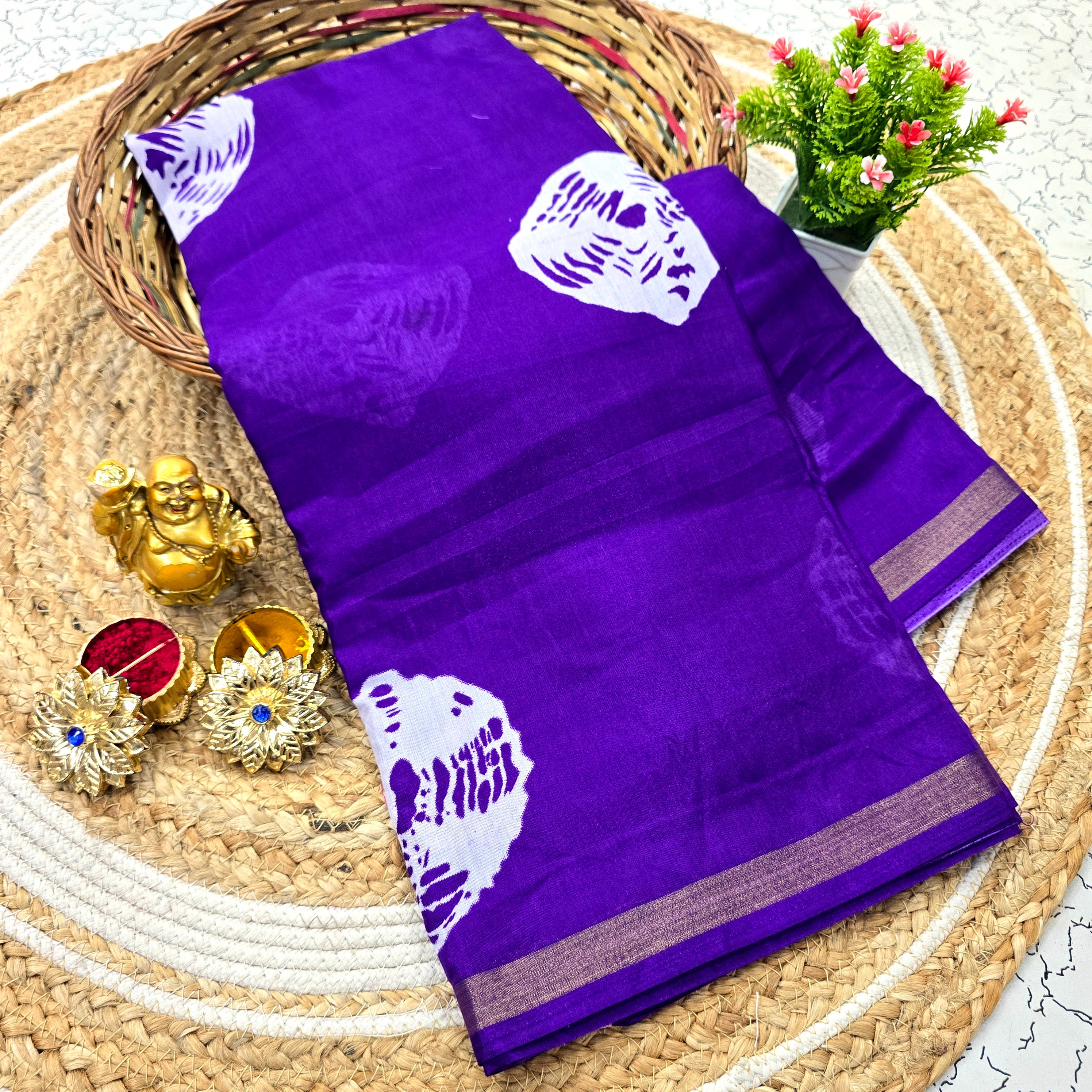 Malmal Cotton Saree