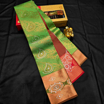 All Self Bridal Saree