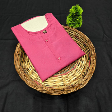 Premium Plain Cotton Kurti