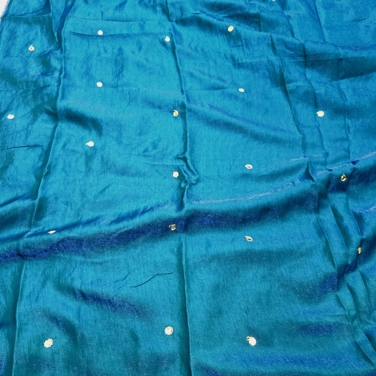 Space Silk Mirror Work Saree