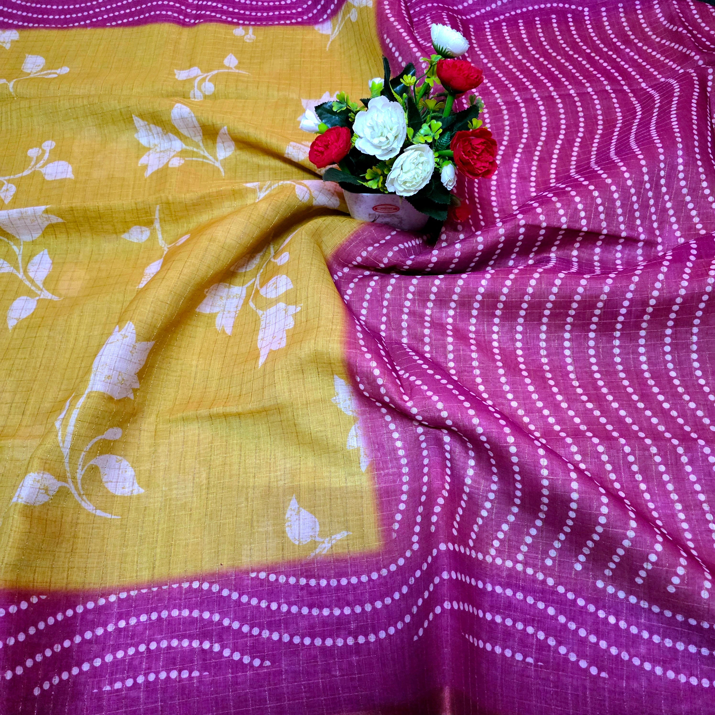 Linen Cotton Saree