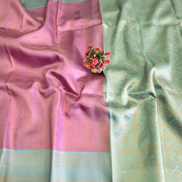 Zari Woven Contrast Border Silk Saree