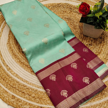 Own Production Traditional CHEKED Silk Saree