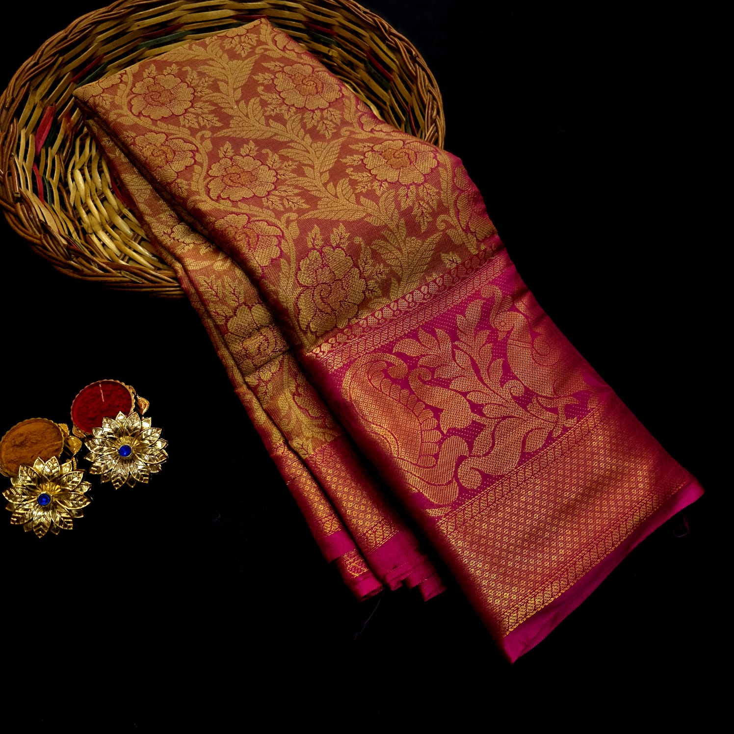 One gram gold Saree
