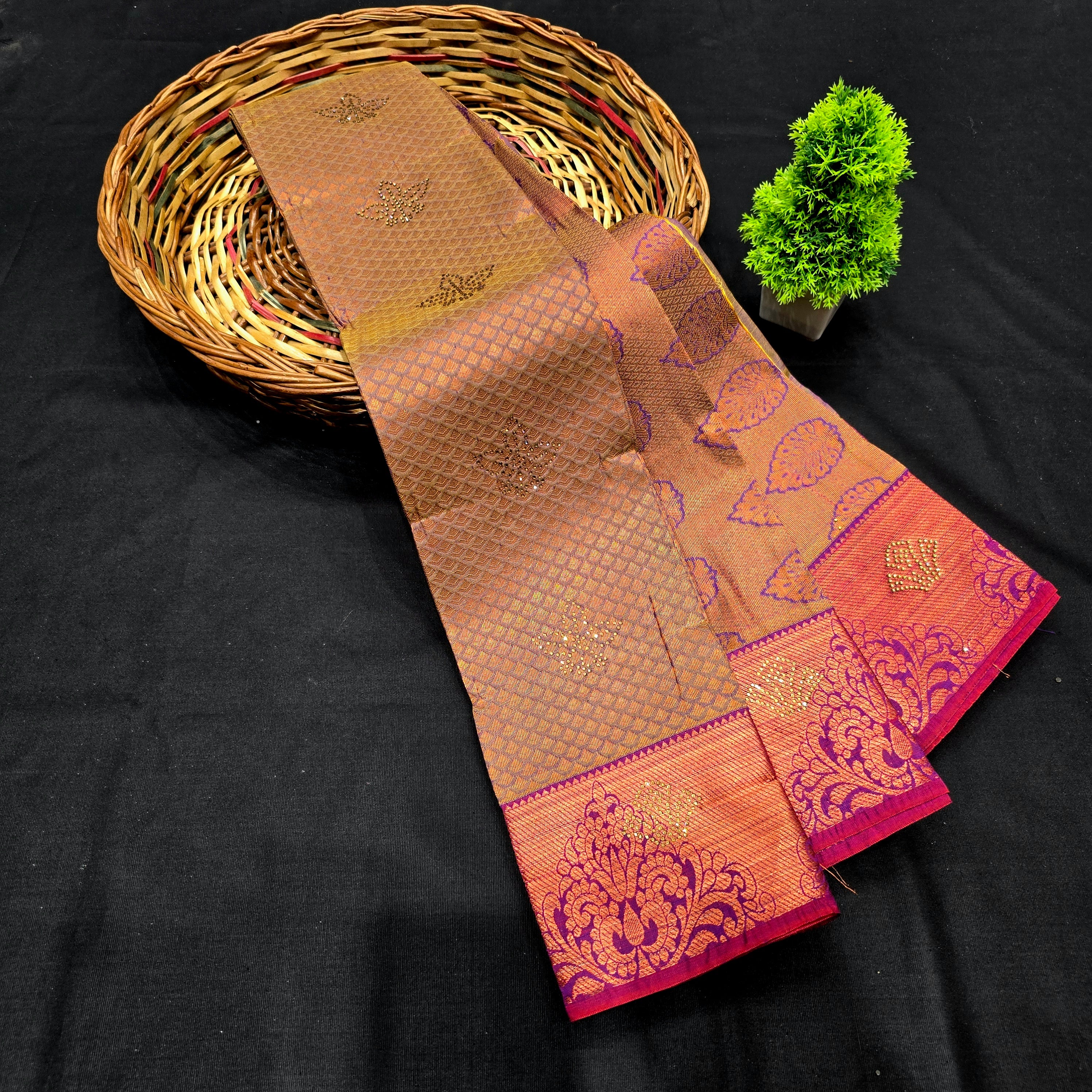 All Self Bridal Saree