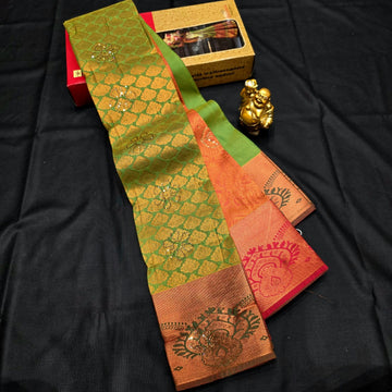All Self Bridal Saree