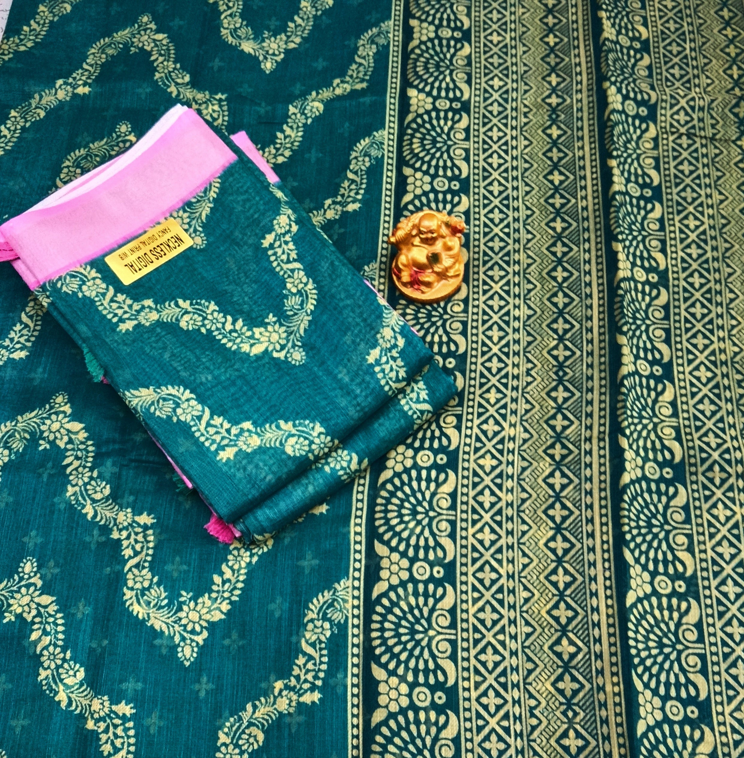 Neckless Linen Offer Sarees