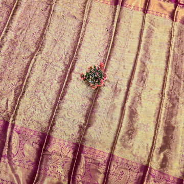 One Gram Gold Saree With Contrast Border ( same colour only dispatch )
