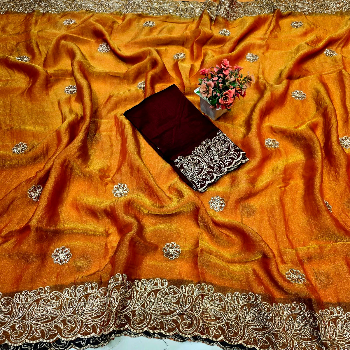 Diwali Special Party Wear Silk Saree
