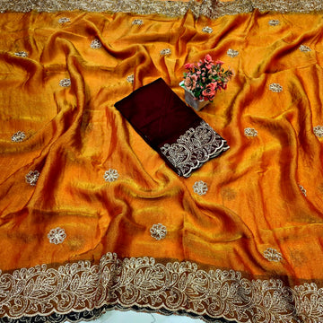 Diwali Special Party Wear Silk Saree