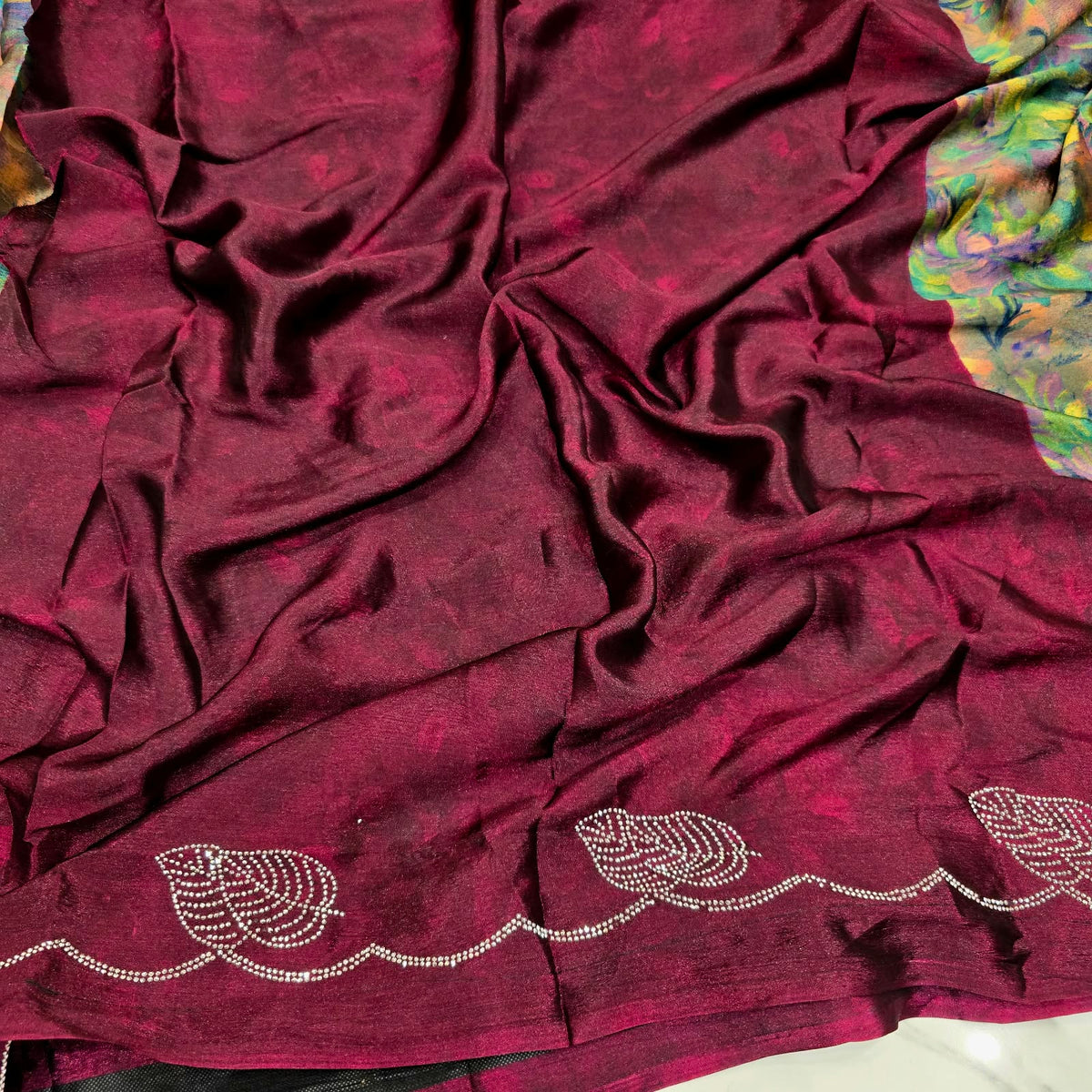 Royal Silk With Stone Silk Saree
