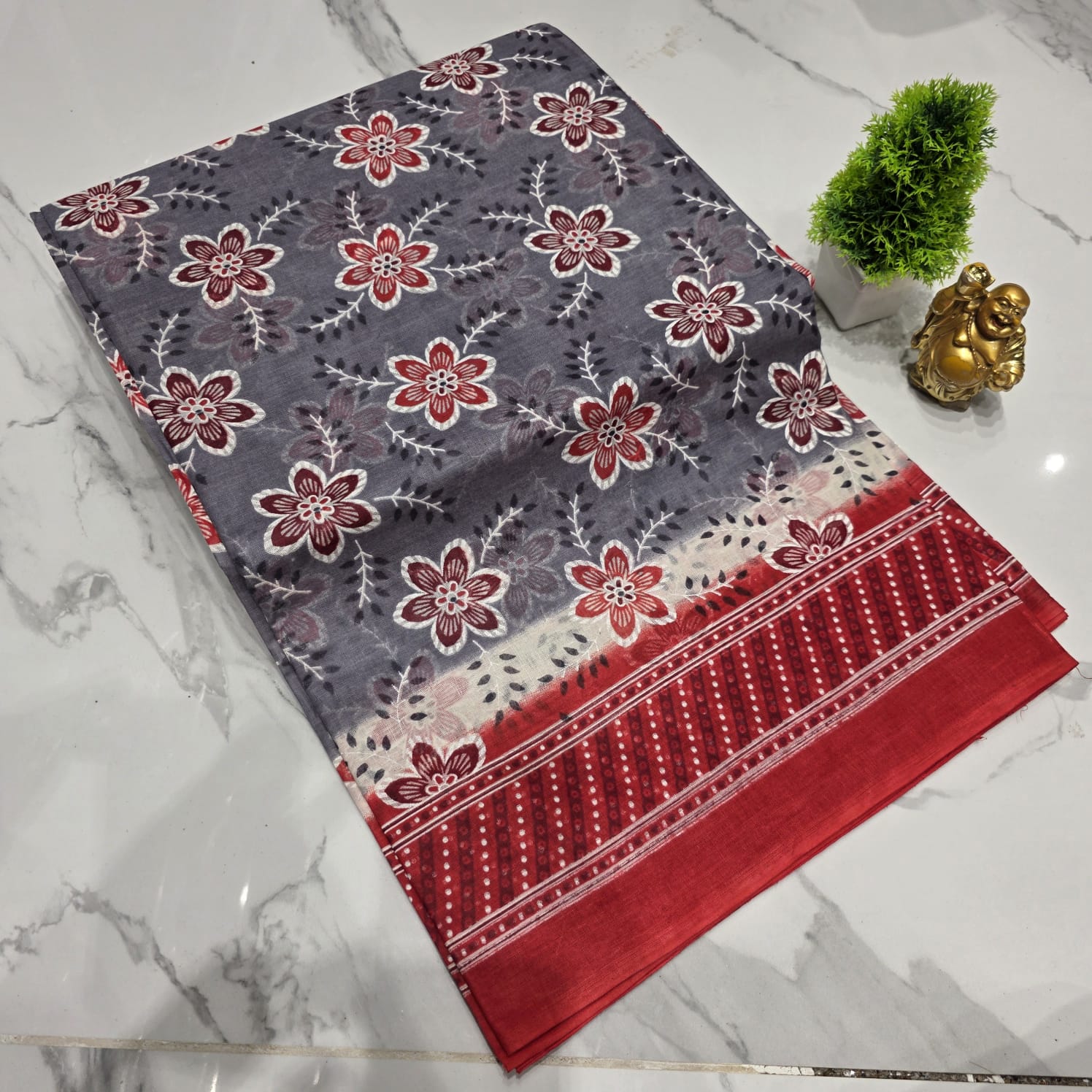 Voile Cotton Saree