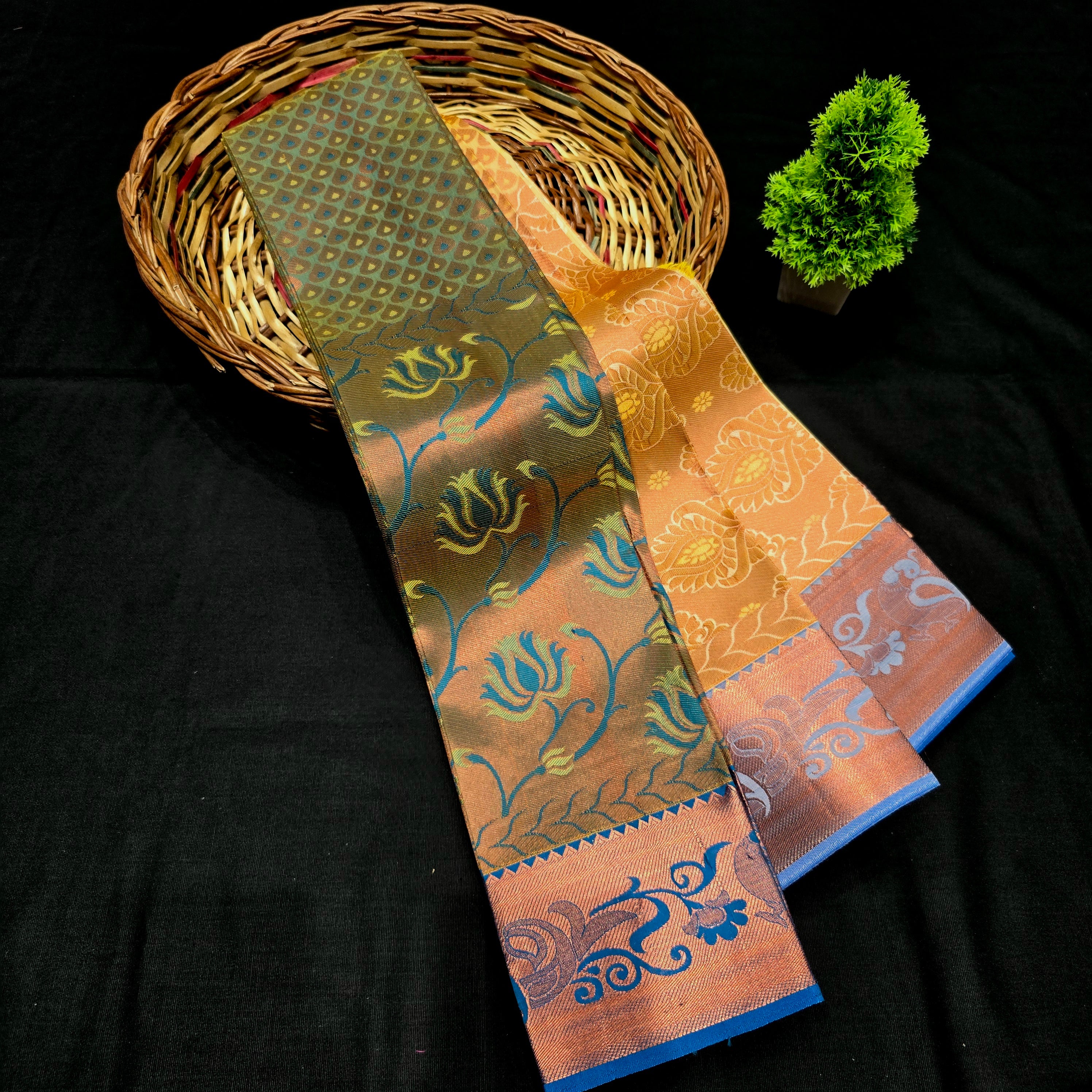 All Self Bridal Saree ( without Stone )