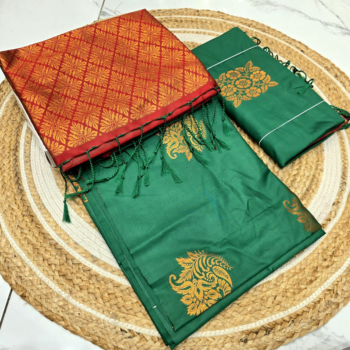 Luxury Soft Silk Saree ( Same Colour Only Dispatch )