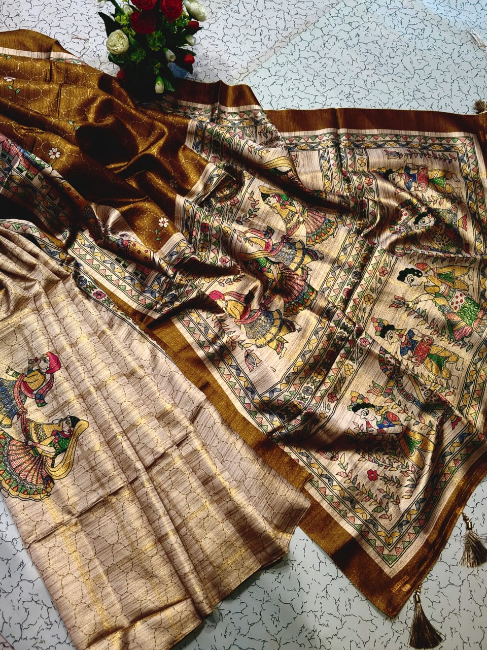 Bridal Fancy Soft Kalamkari Saree