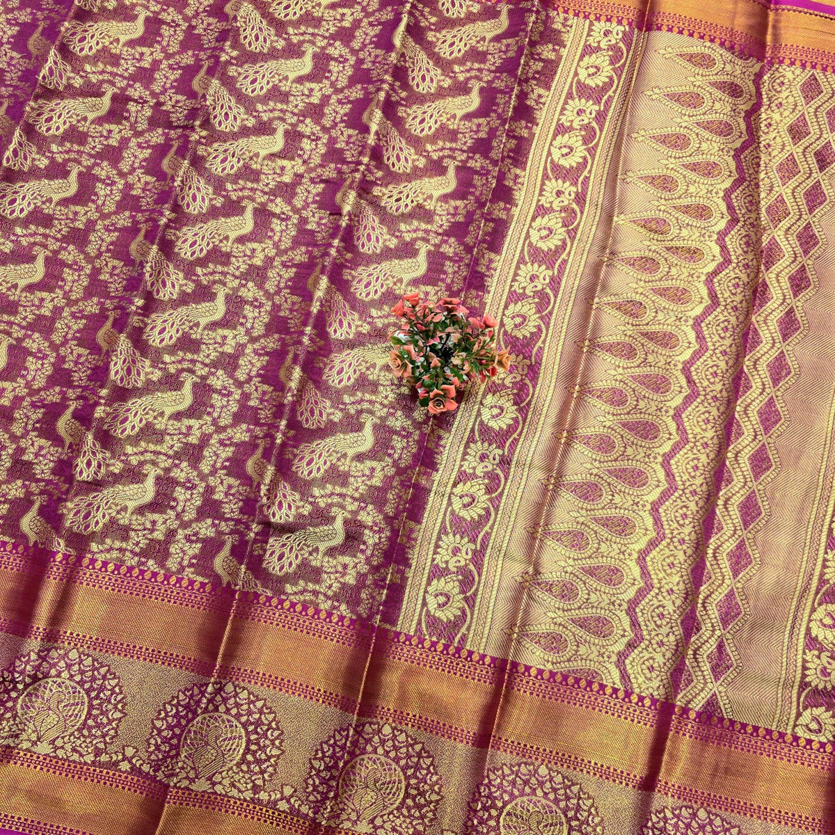 One Gram Gold Saree With zari Border ( same colour only dispatch )