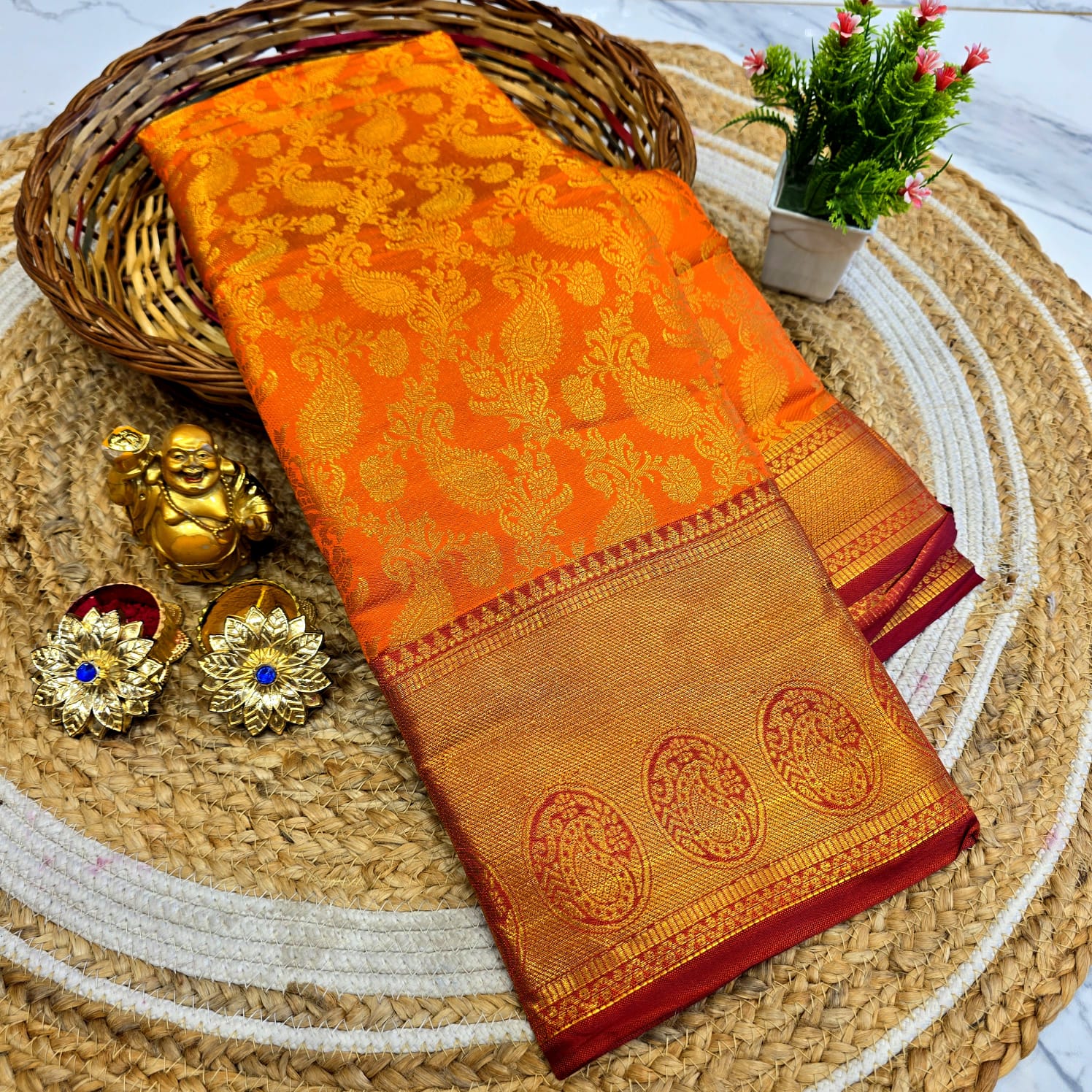 Tissue Bridal Saree