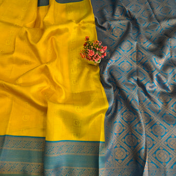Zari Woven Contrast Border Silk Saree