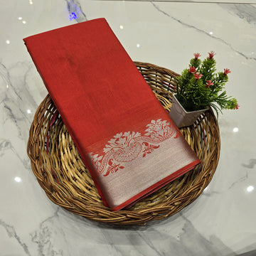 Silver Zari Aadi Offer Saree