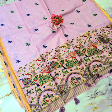 Fancy Kalamkari Silk Saree