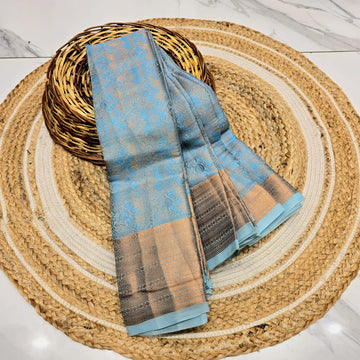 Offer Jacquard Silk Saree ( Same colour only dispatch )