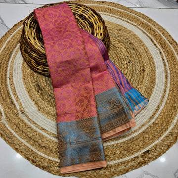 Offer Jacquard Silk Saree ( Same colour only dispatch )