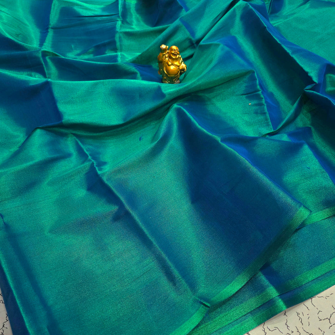 Kadhi  Peacock Blue Colour Saree