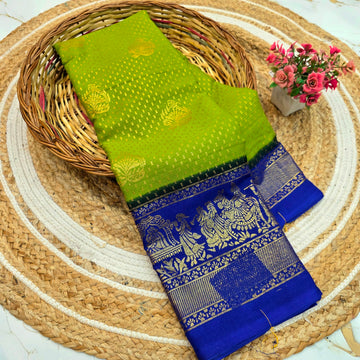 New Checked Foil Work Saree