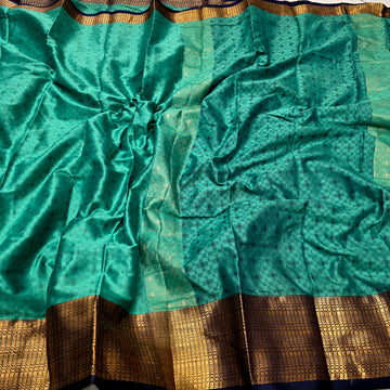Checked Tissue Silk Saree