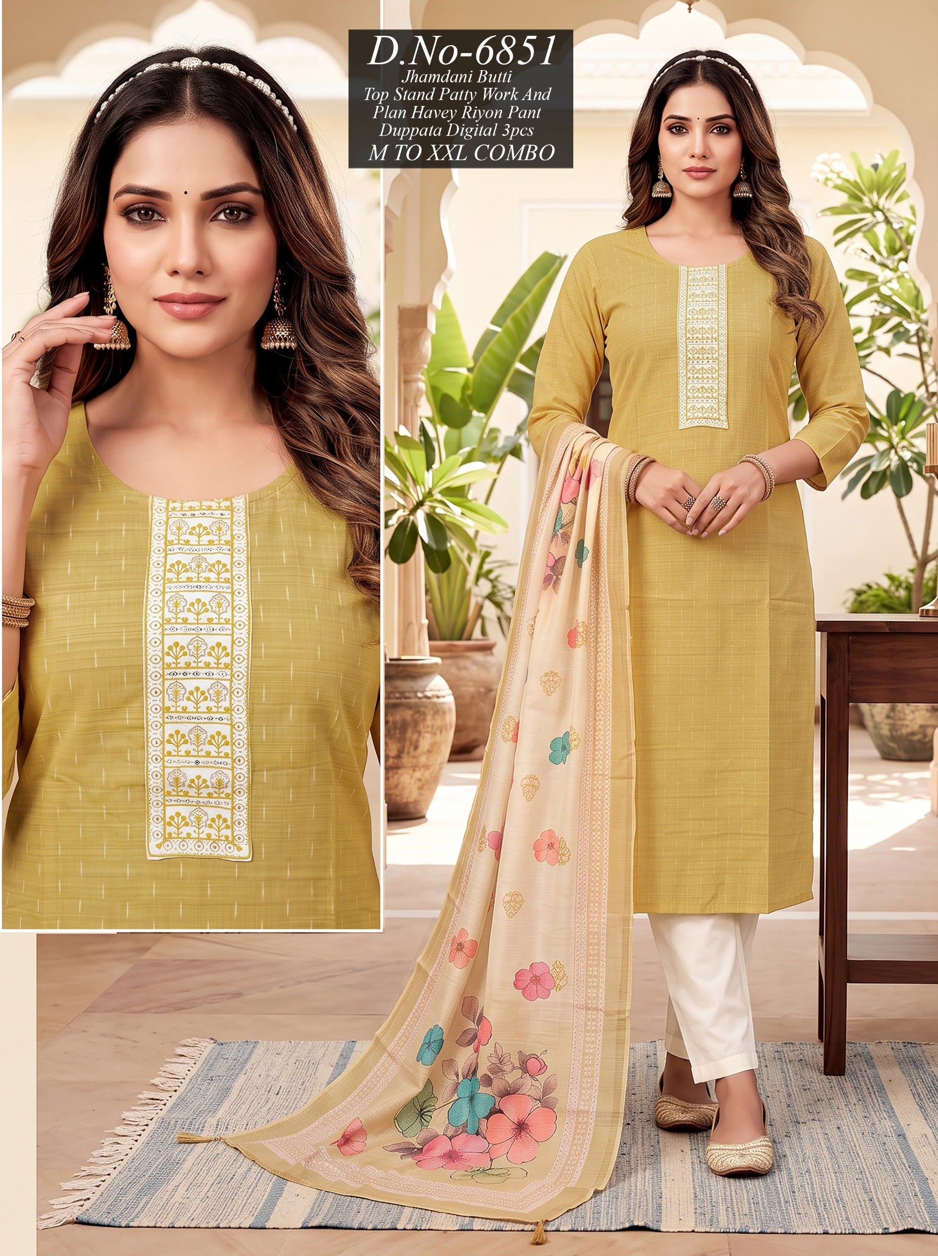 Jamdani 3-Piece Suit Set