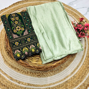 VR Satin Blouse Work Saree