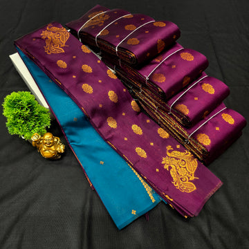 Borderless kubera Silk Saree