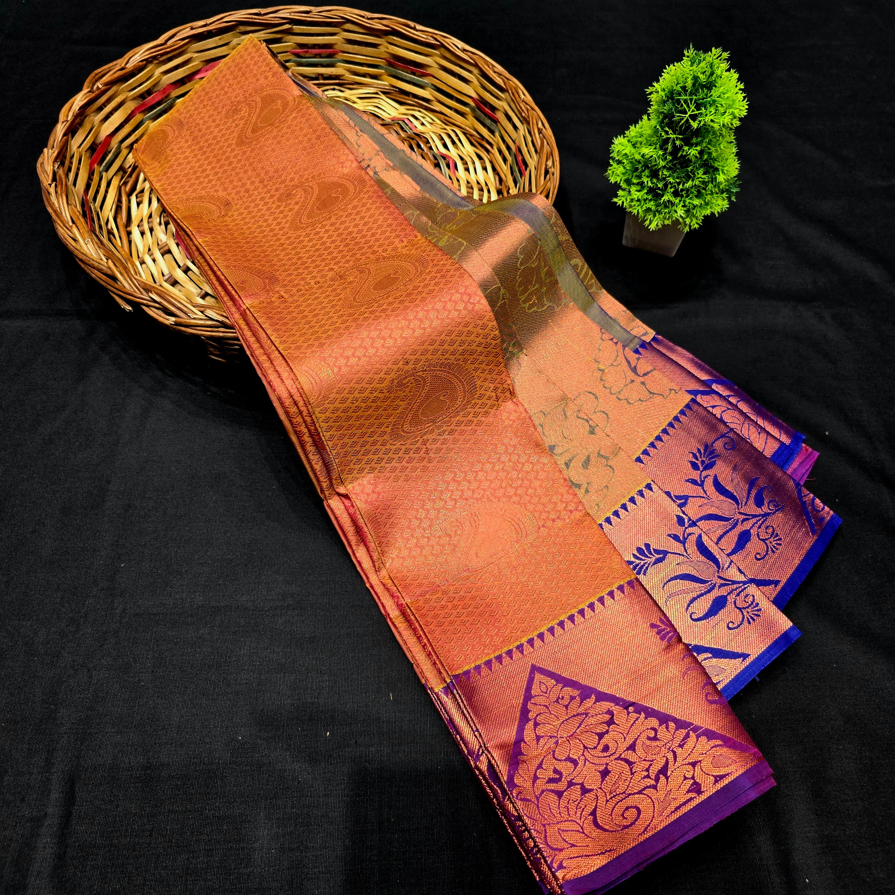 All Self Bridal Saree ( without Stone )