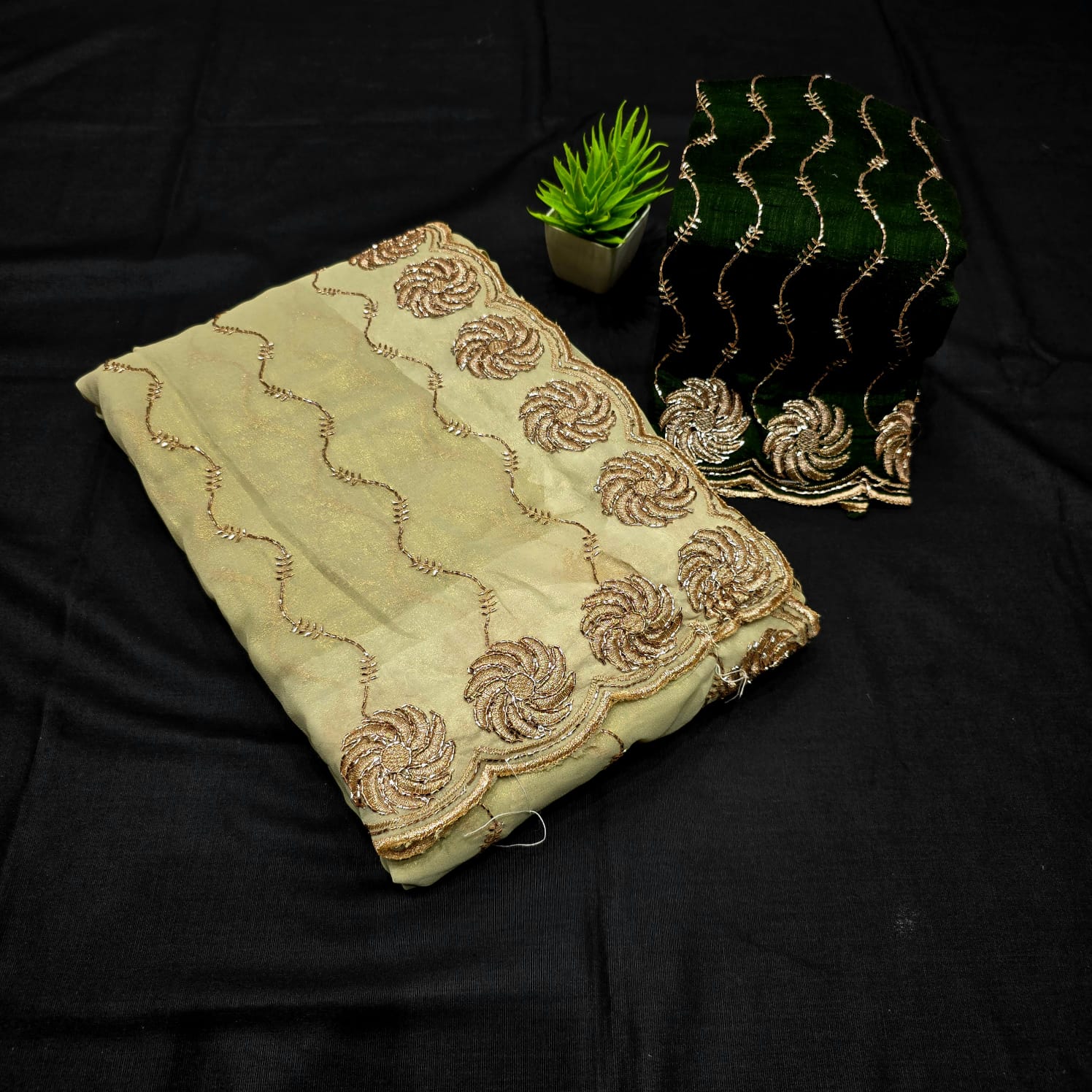 Party Wear Embroidered Silk Saree
