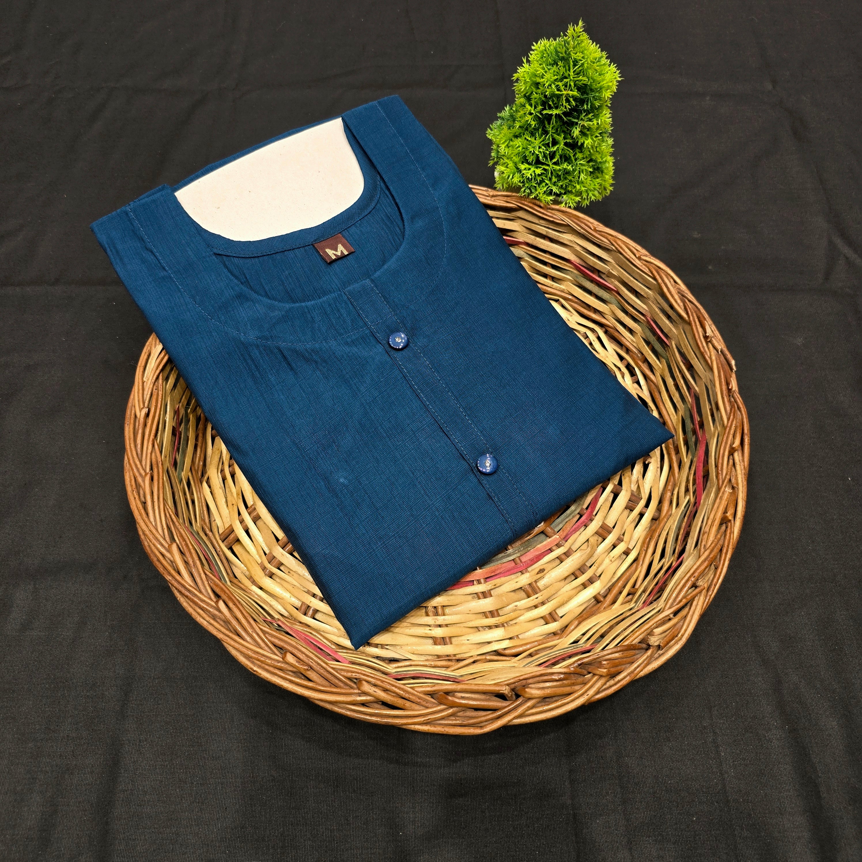 Premium Plain Cotton Kurti