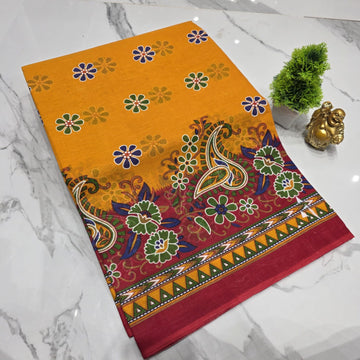 Voile Cotton Saree