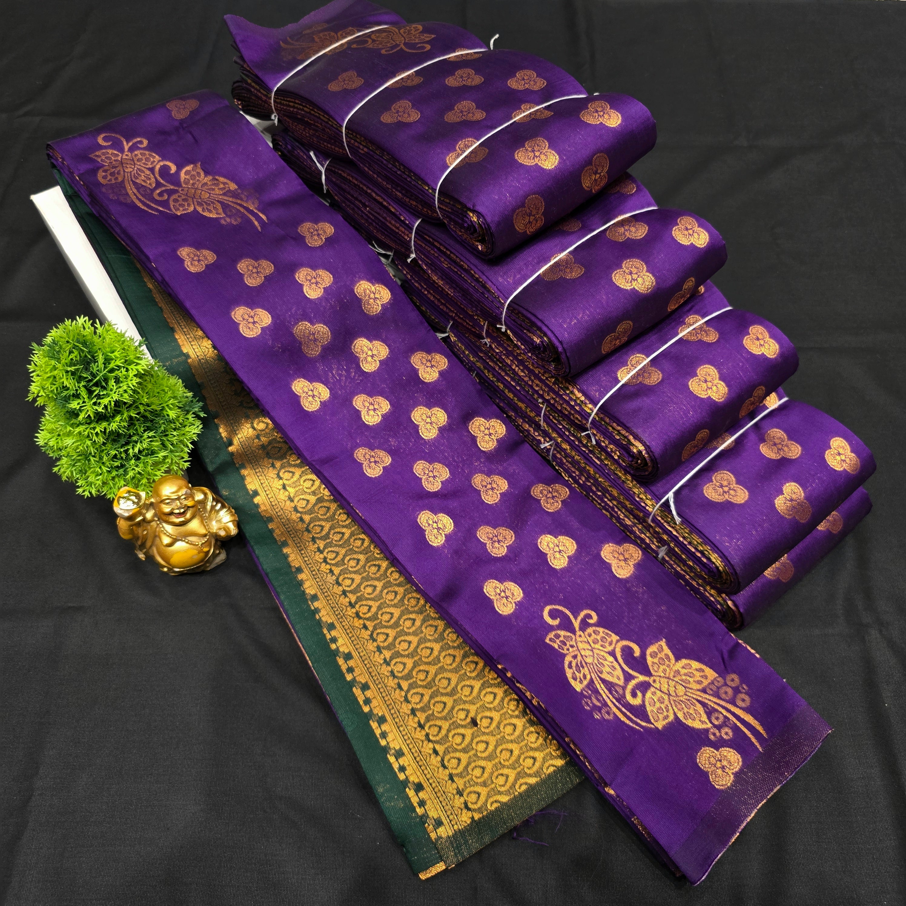 Borderless kubera Silk Saree