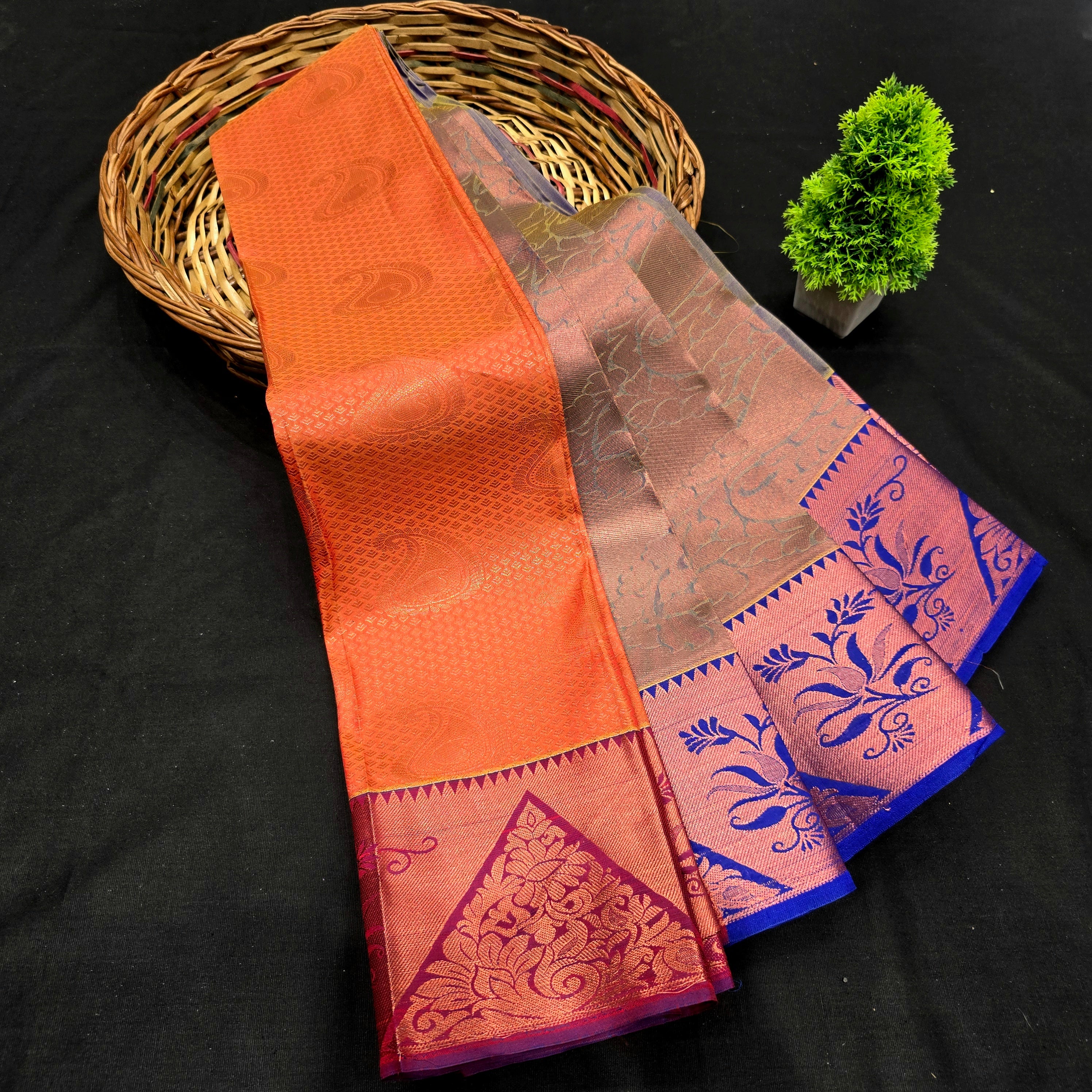 All Self Bridal Saree ( without Stone )