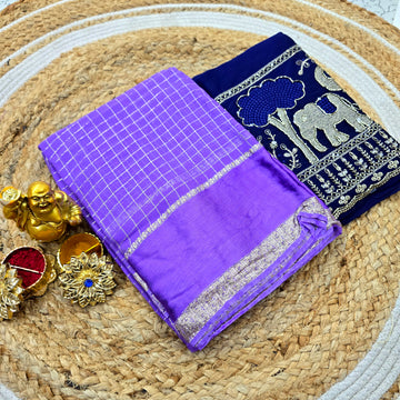Georgette Blouse Work Saree